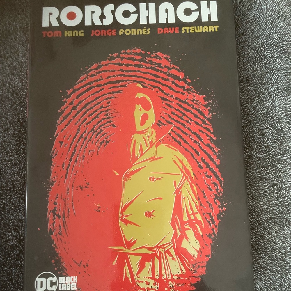DC Comics Rorschach Graphic Novel - Black and Red Cover
